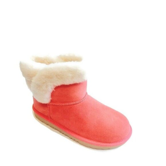 UGG Saniya Shearling Fashion Boots Kids Size 4 Womens Size 5 Punch Pink 1153637K - Picture 1 of 8